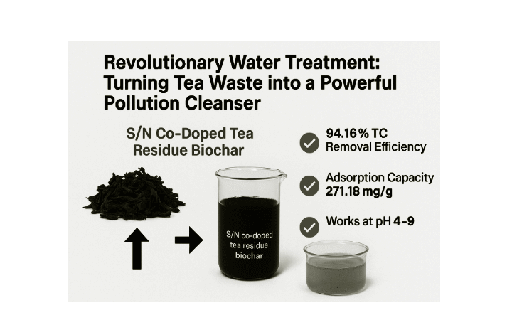 Revolutionary Water Treatment: Turning Tea Waste into a Powerful Pollution Cleanser