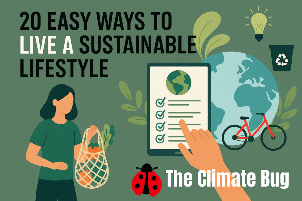 20 Easy Ways to Live a Sustainable Lifestyle in 2025 — Before It’s Too Late