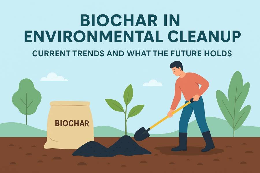 Biochar Trends in Environmental Cleanup: Current Trends and What the Future Holds